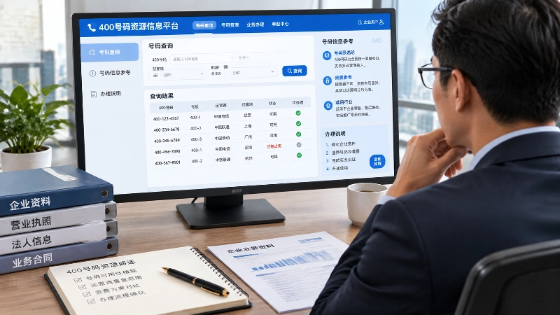 企业通过号码资源信息平台查询号码